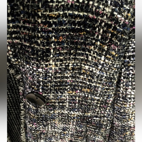 Zara nwt wool frayed edge coat - Picture 12 of 12